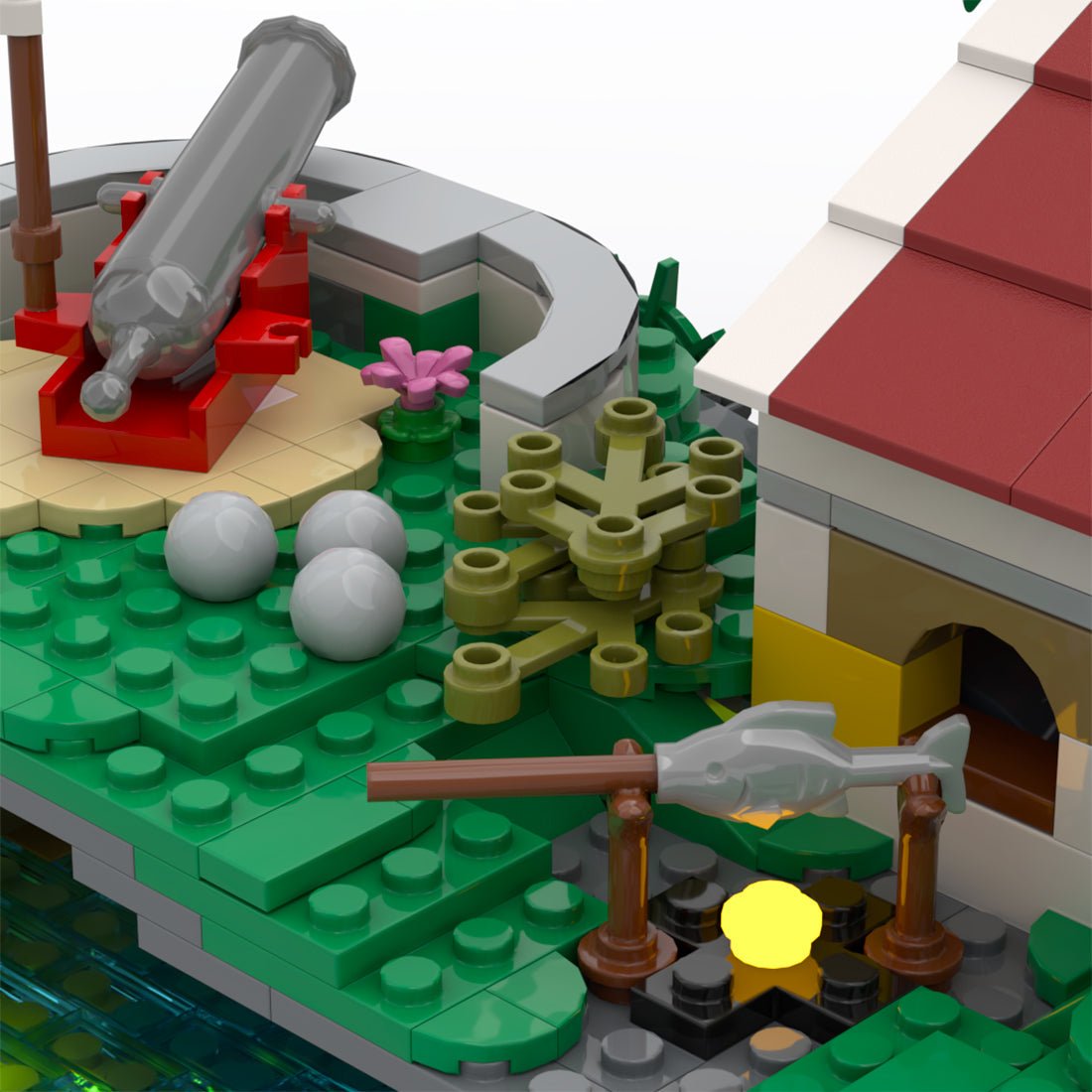 MOC - 90994 The Pirate Series The Conquered Outpost Klemmbausteine - LesDiy - Klemmbausteine