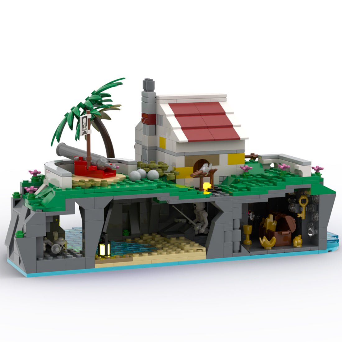 MOC - 90994 The Pirate Series The Conquered Outpost Klemmbausteine - LesDiy - Klemmbausteine