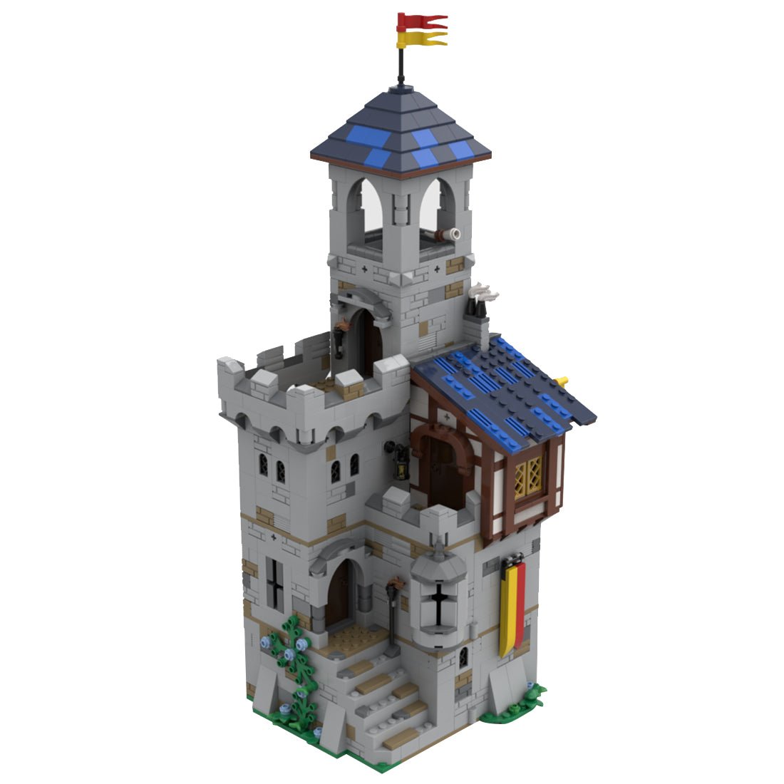 MOC - 92106 Modular Castle's Keep Klemmbausteine - LesDiy - Klemmbausteine