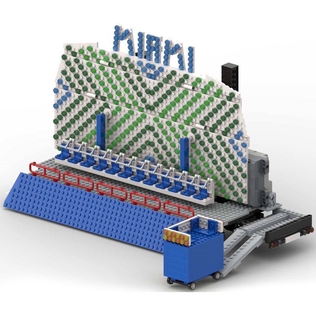 MOC - 92588 Fahrgeschäft auf dem Messegelände von Miami Klemmbausteine - LesDiy - Klemmbausteine