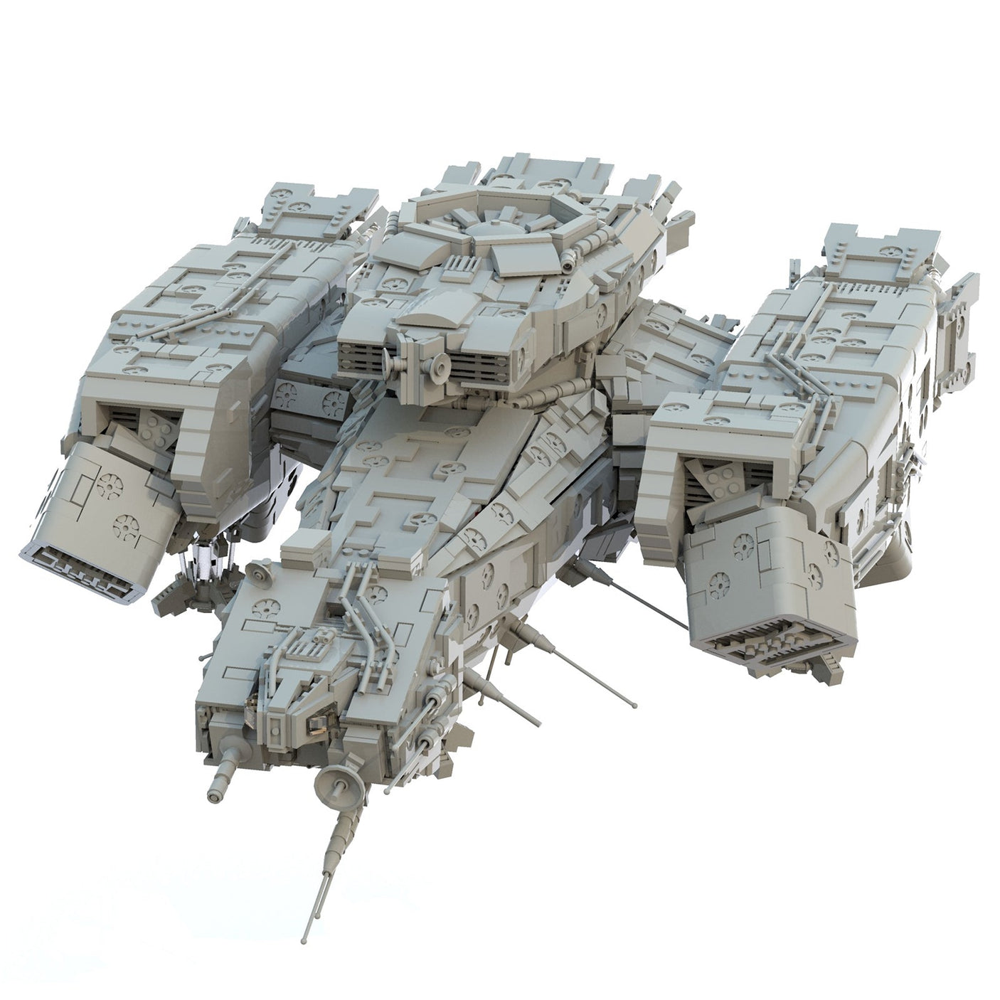 MOC - 92753 USCSS NOSTROMO 9803 - New Upload Raumschiff Klemmbausteine - LesDiy - Klemmbausteine