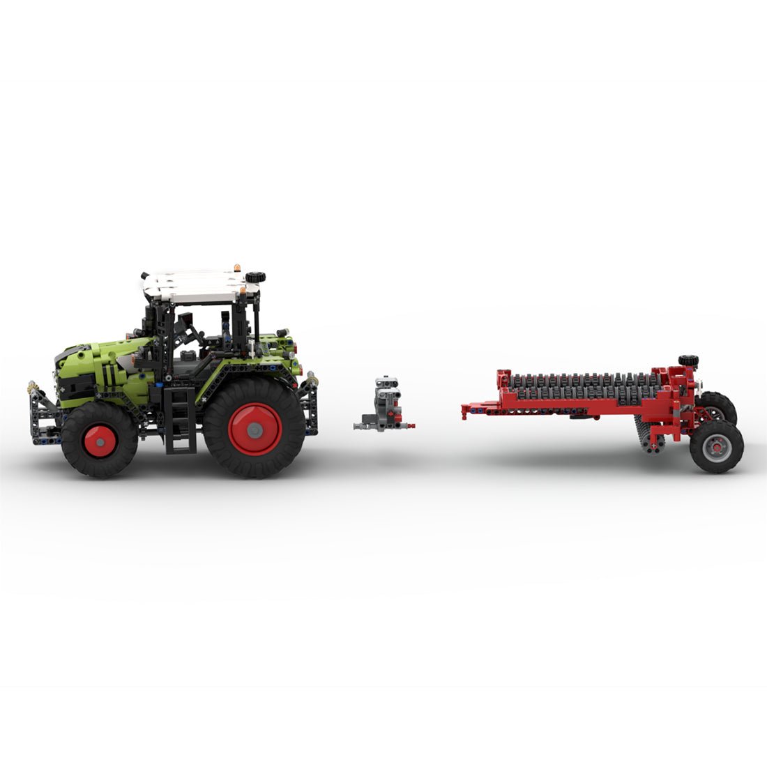 MOC - 94474 & MOC - 78643 RC ausziehbarer Ackerschlepper Klemmbausteine - LesDiy - Klemmbausteine