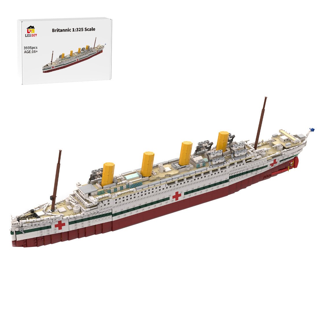 MOC - 95563 HMHS Britannic 1:325 Klemmbausteine - LesDiy - Klemmbausteine