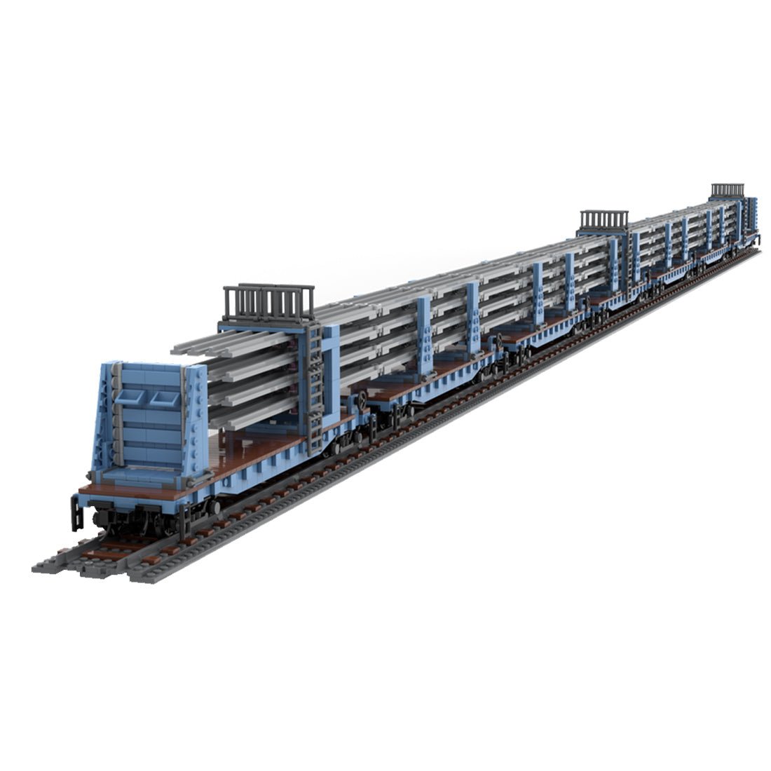 MOC - 95942 Geschweißter Schienen - /Bandwagen - LesDiy - Klemmbausteine