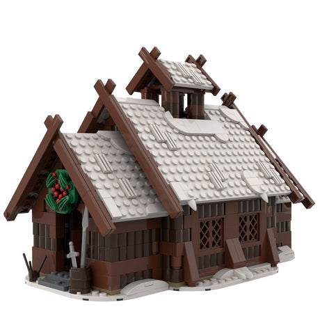 MOC - 96080 Winter Viking Mead Hall Klemmbausteine - LesDiy - Klemmbausteine