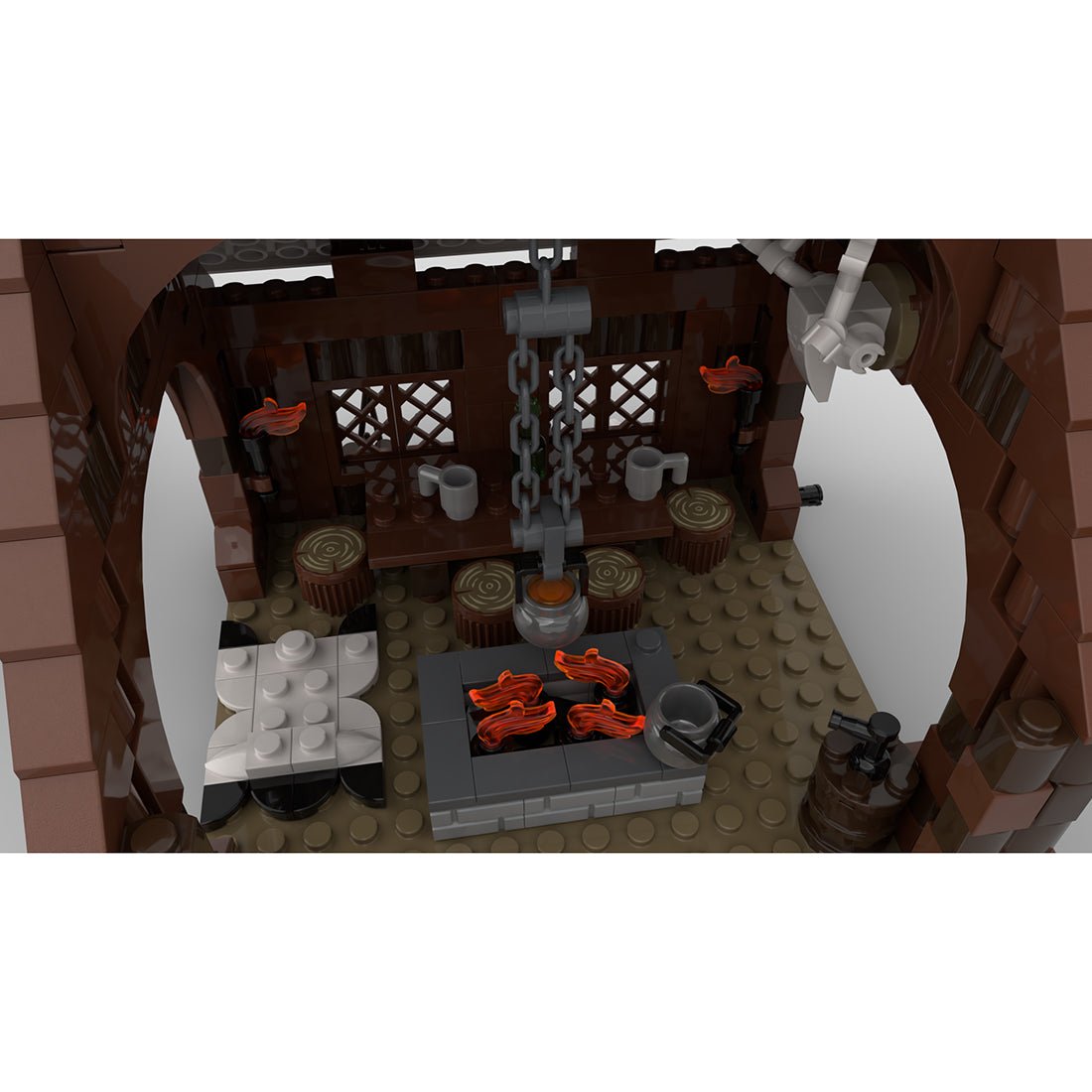 MOC - 96080 Winter Viking Mead Hall Klemmbausteine - LesDiy - Klemmbausteine