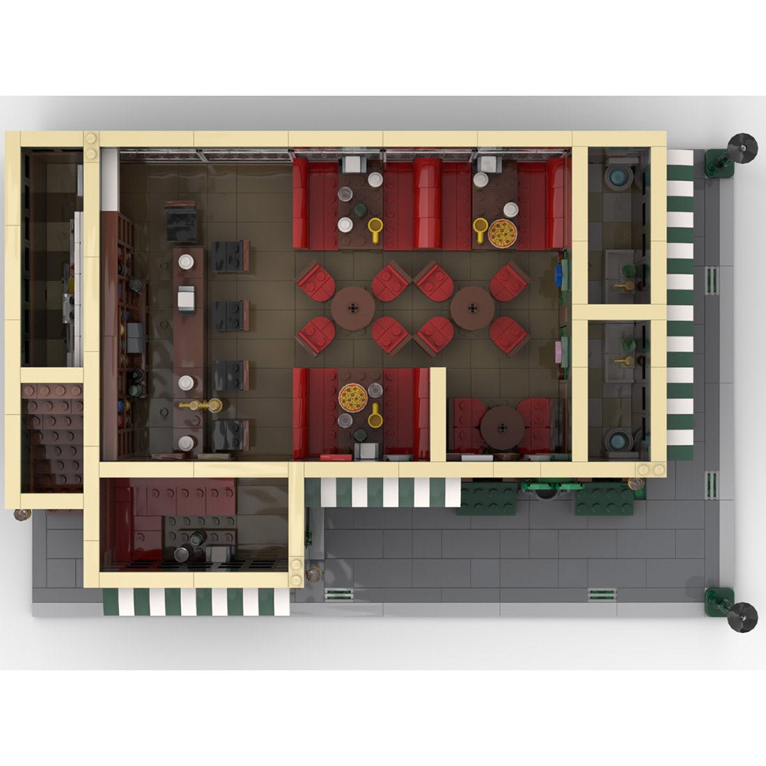 MOC - 96543 Friends Apartment & MacLarens Pub Klemmbausteine - LesDiy - Klemmbausteine