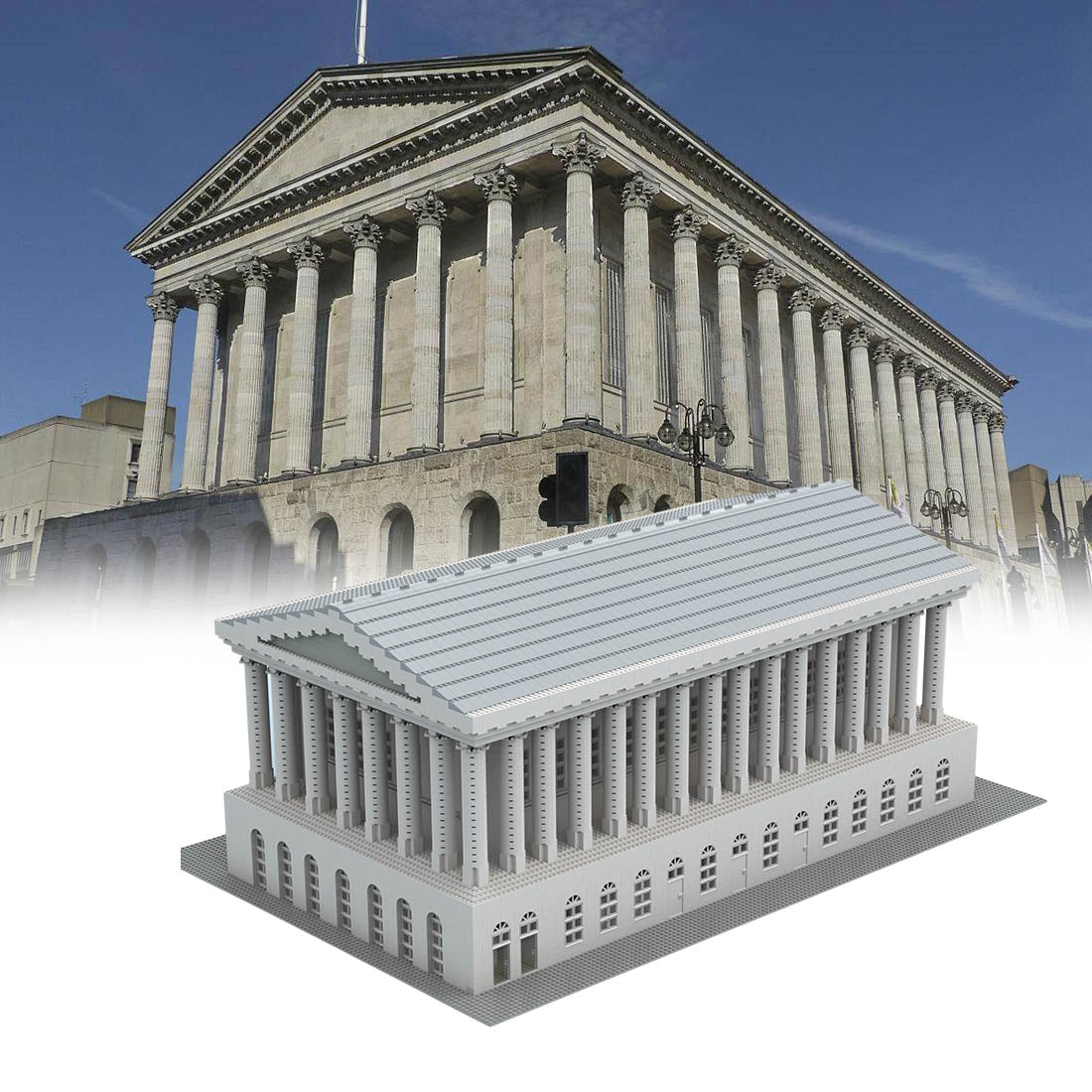 MOC - 96640 Birmingham Town Hall (with interior) Klemmbausteine - LesDiy - Klemmbausteine
