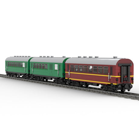 MOC - 97676 “Reko” Coaches 4 - axle of the Deutsche Reichsbahn Klemmbausteine - LesDiy - Klemmbausteine