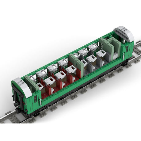 MOC - 97676 “Reko” Coaches 4 - axle of the Deutsche Reichsbahn Klemmbausteine - LesDiy - Klemmbausteine