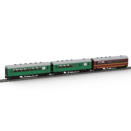 MOC - 97676 “Reko” Coaches 4 - axle of the Deutsche Reichsbahn Klemmbausteine - LesDiy - Klemmbausteine