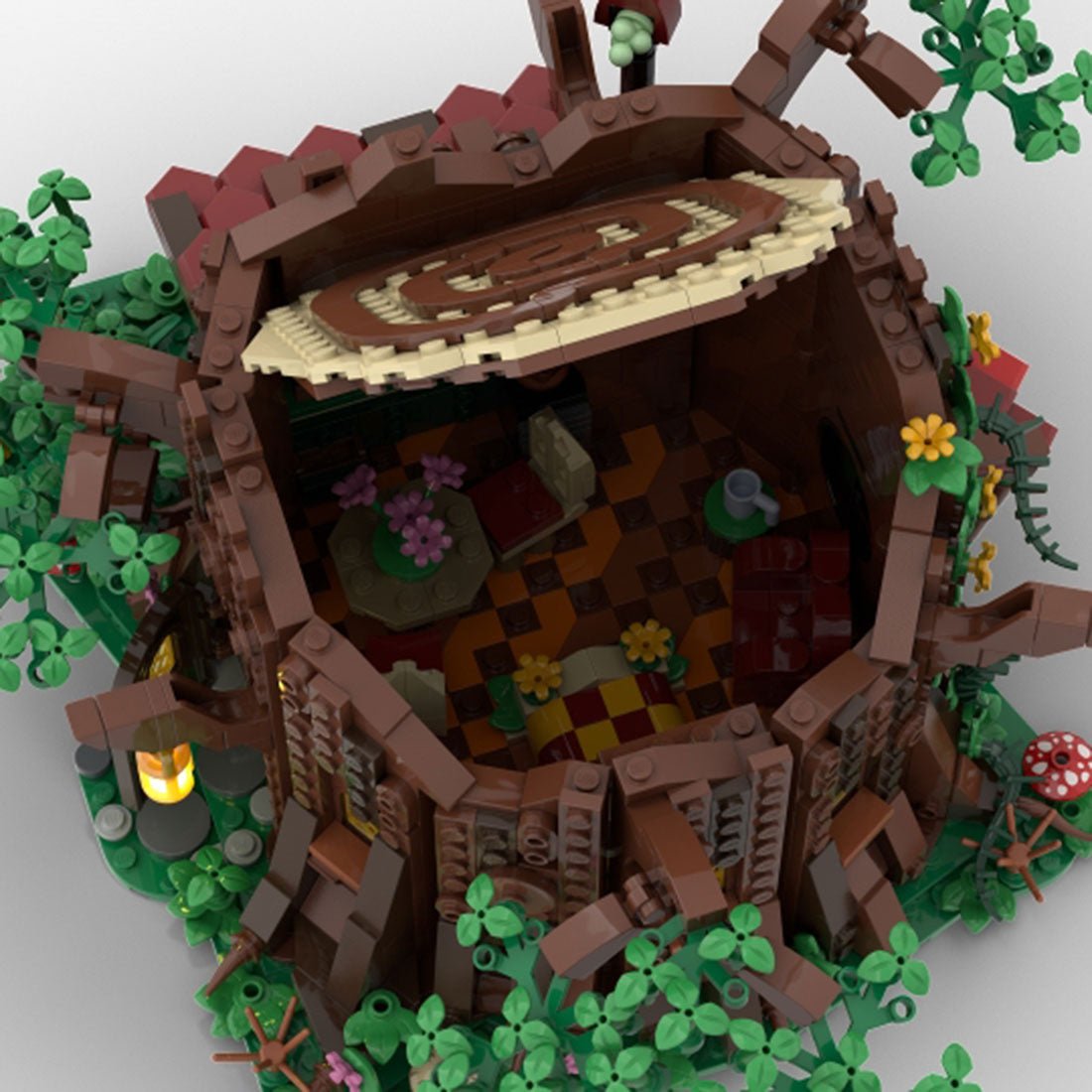 MOC - 98101 Medieval Forest Fairy Cottage Klemmbausteine - LesDiy - Klemmbausteine