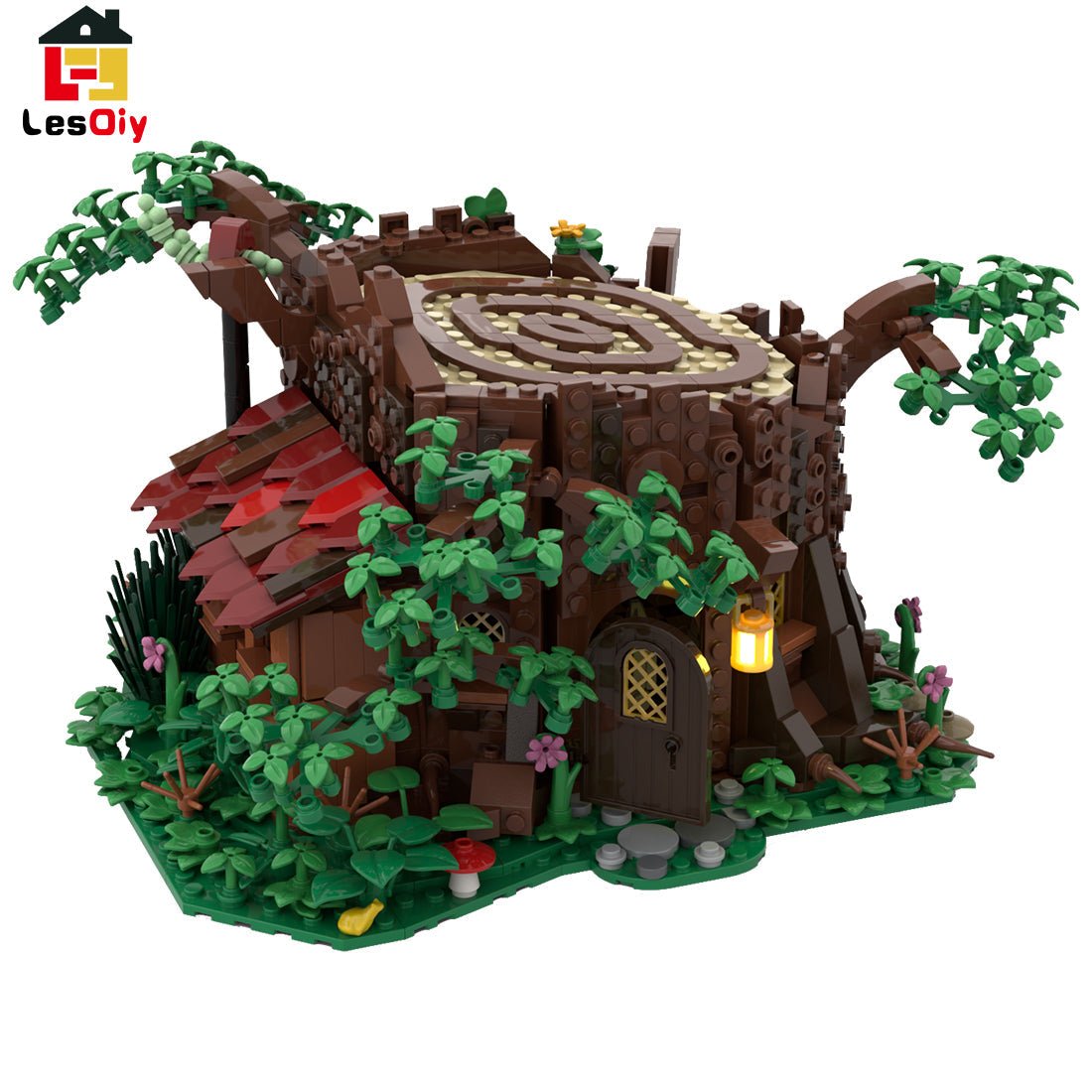 MOC - 98101 Medieval Forest Fairy Cottage Klemmbausteine - LesDiy - Klemmbausteine