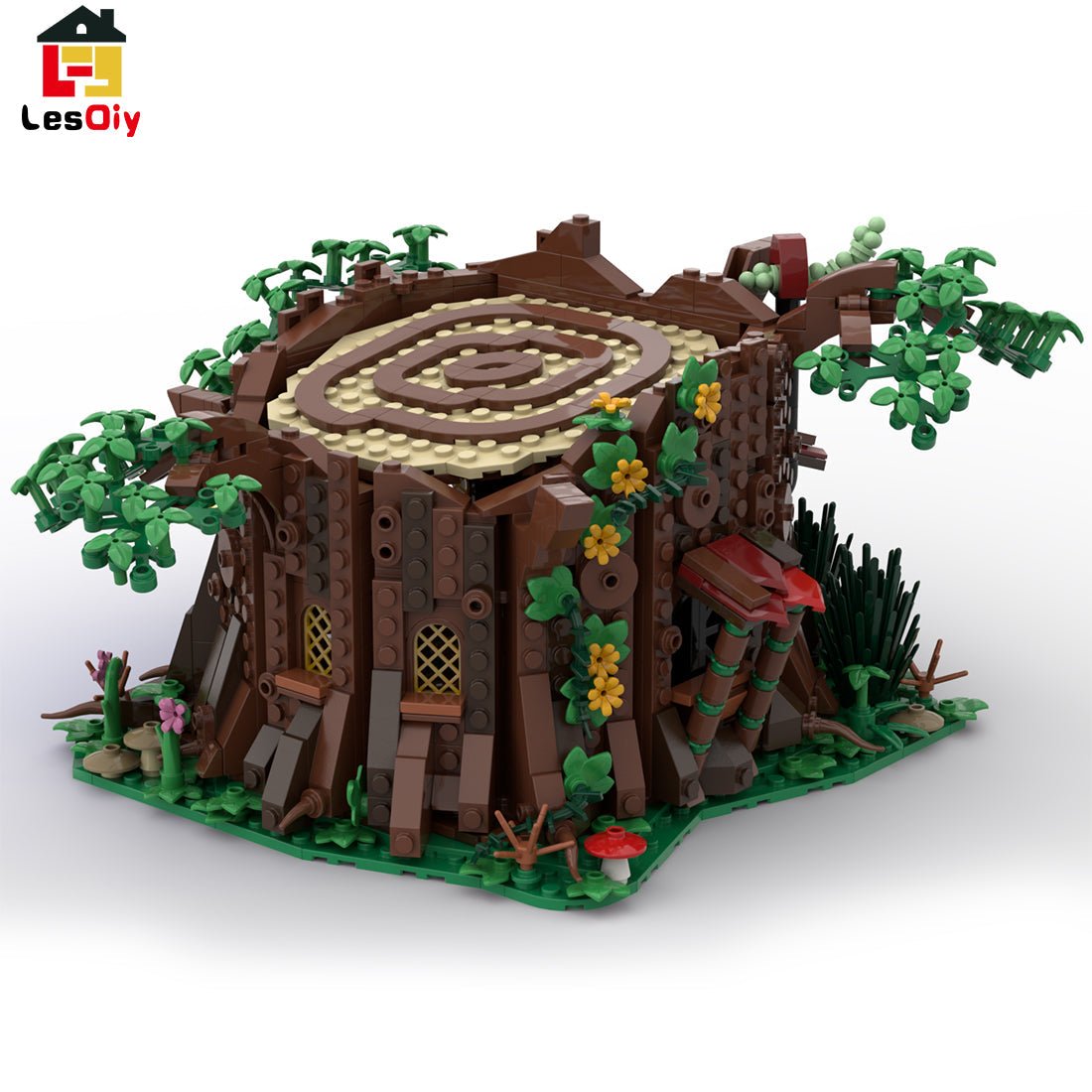 MOC - 98101 Medieval Forest Fairy Cottage Klemmbausteine - LesDiy - Klemmbausteine