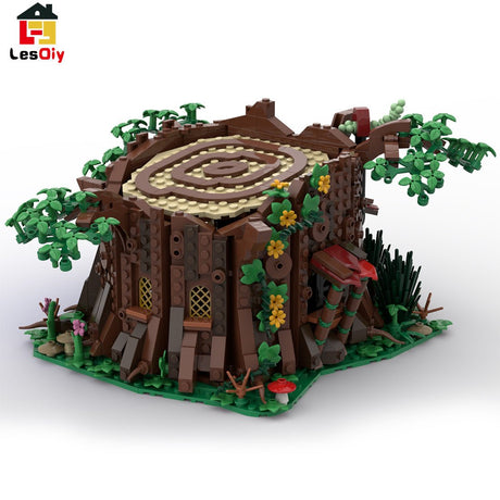 MOC - 98101 Medieval Forest Fairy Cottage Klemmbausteine - LesDiy - Klemmbausteine