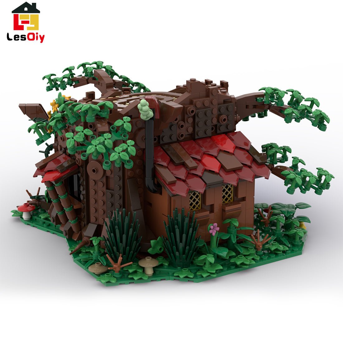 MOC - 98101 Medieval Forest Fairy Cottage Klemmbausteine - LesDiy - Klemmbausteine