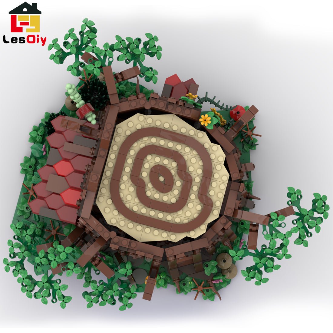 MOC - 98101 Medieval Forest Fairy Cottage Klemmbausteine - LesDiy - Klemmbausteine