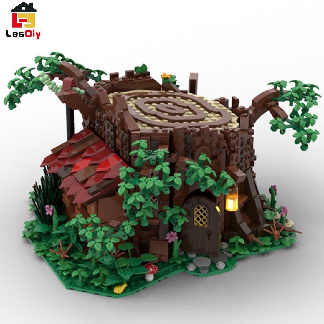 MOC - 98101 Medieval Forest Fairy Cottage Klemmbausteine - LesDiy - Klemmbausteine