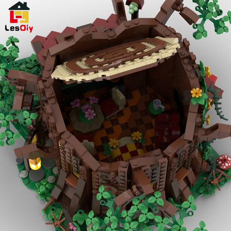 MOC - 98101 Medieval Forest Fairy Cottage Klemmbausteine - LesDiy - Klemmbausteine