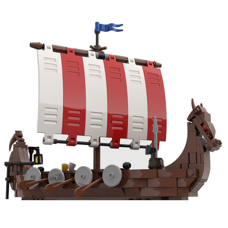 MOC - 98225 das Wikinger - Langschiff - LesDiy - Klemmbausteine
