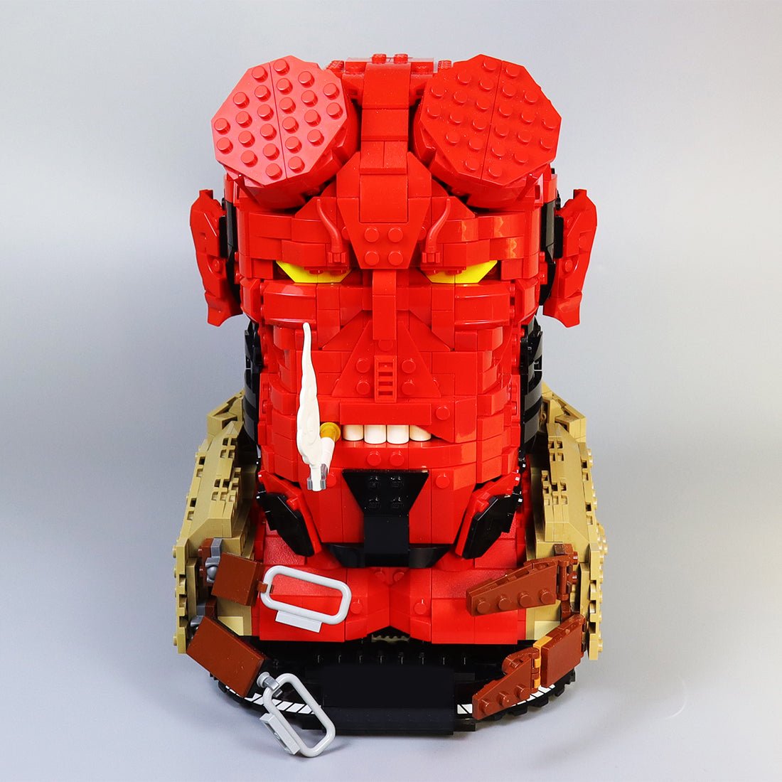 MOC - 98370+MOC - 107204 The Red - HellBoy Bust Klemmbausteine - LesDiy - Klemmbausteine