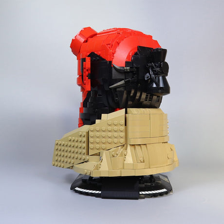 MOC - 98370+MOC - 107204 The Red - HellBoy Bust Klemmbausteine - LesDiy - Klemmbausteine