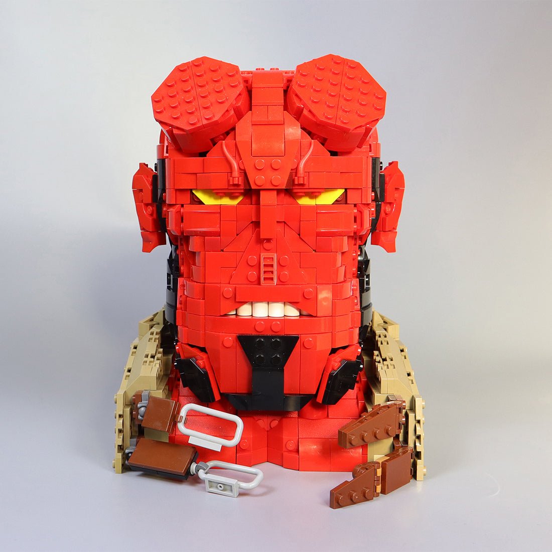 MOC - 98370+MOC - 107204 The Red - HellBoy Bust Klemmbausteine - LesDiy - Klemmbausteine