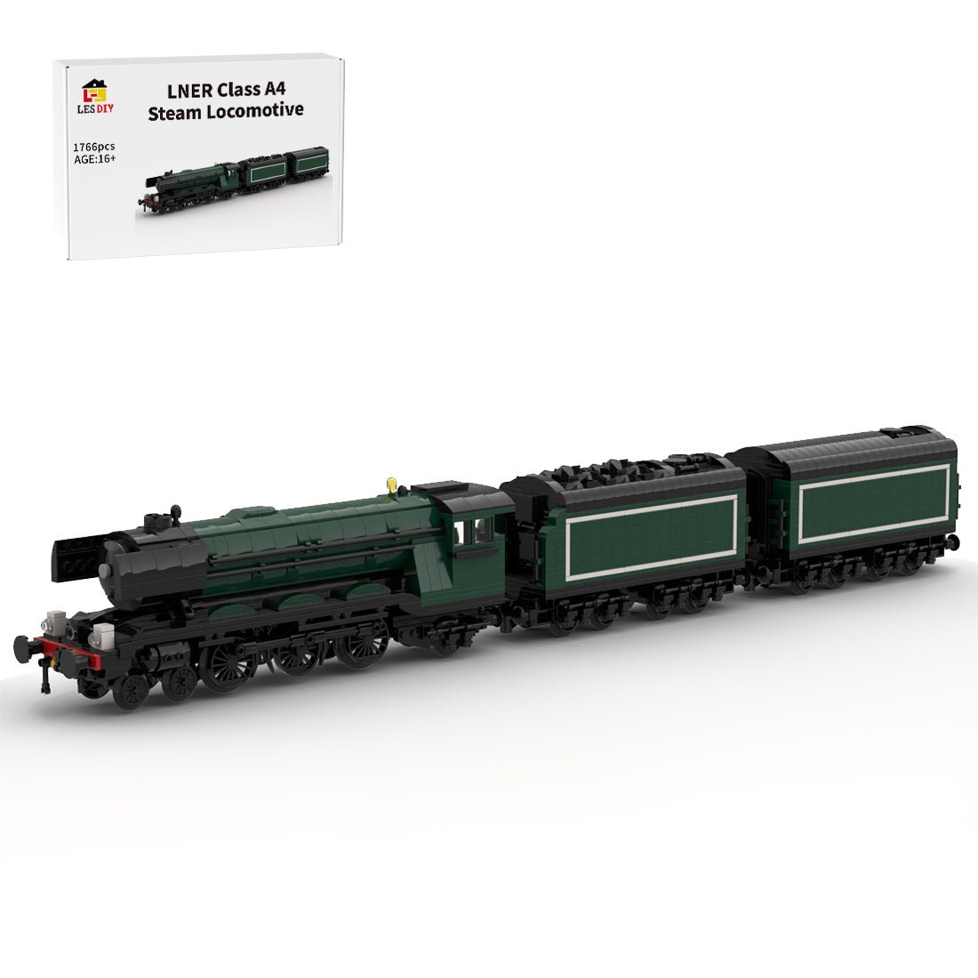 MOC - 99054 LNER Class A4 Steam Locomotive Klemmbausteine - LesDiy - Klemmbausteine