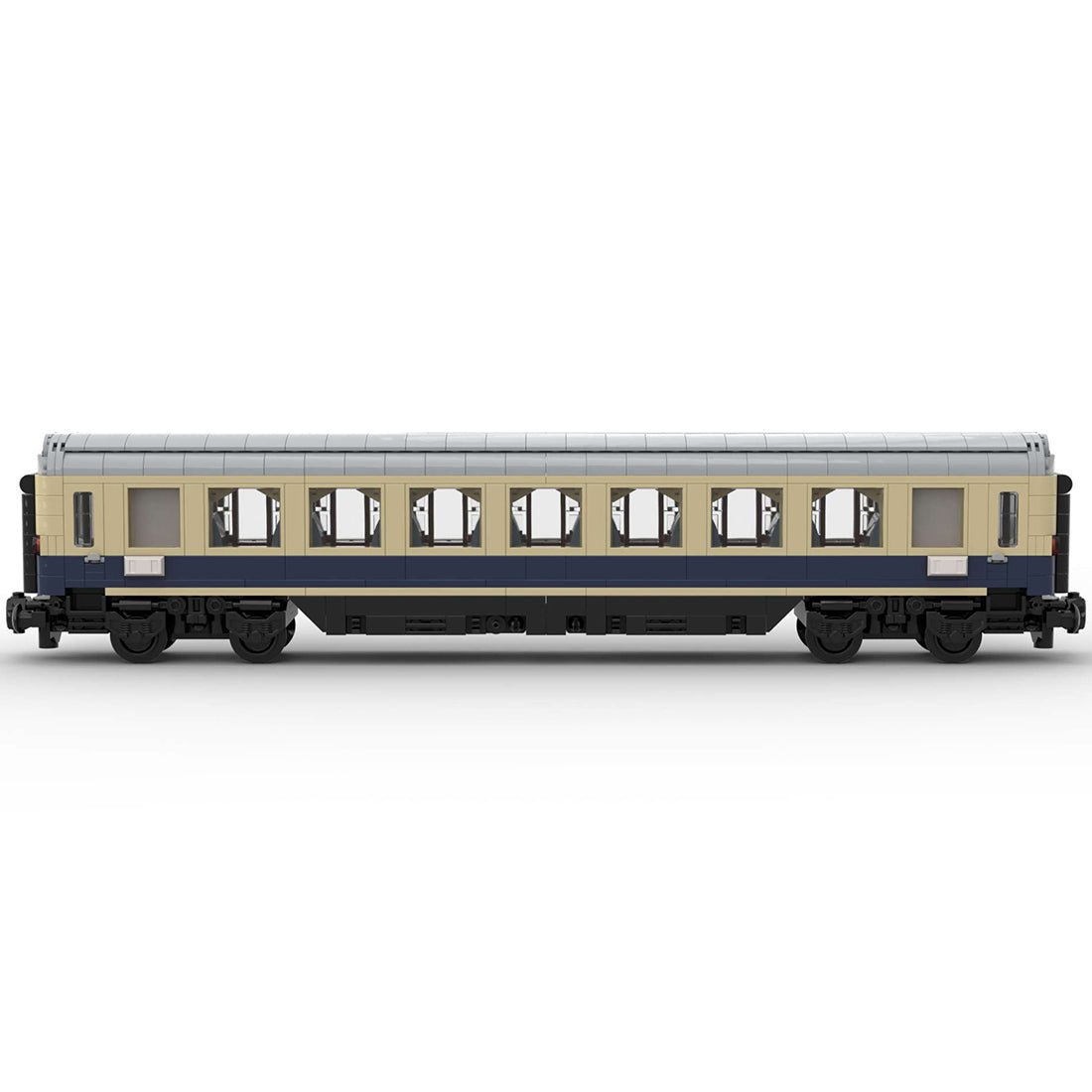 MOC - 99252 6wide Static Edition Rheinpfeil 1963 Personenwagen 1. Klasse ohne bedruckte Bauteile und Blockfiguren - LesDiy - Klemmbausteine