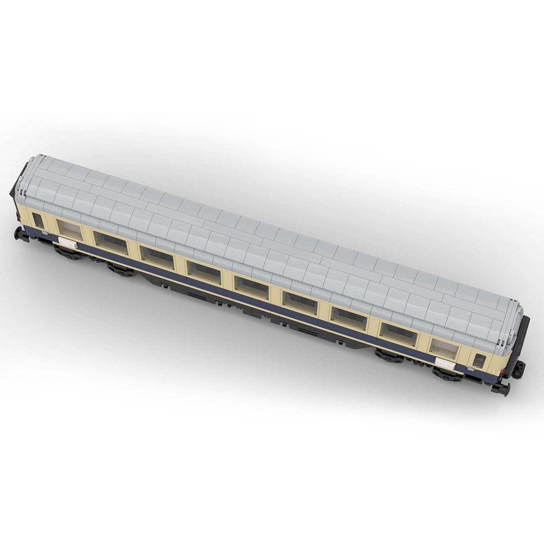 MOC - 99252 6wide Static Edition Rheinpfeil 1963 Personenwagen 1. Klasse ohne bedruckte Bauteile und Blockfiguren - LesDiy - Klemmbausteine