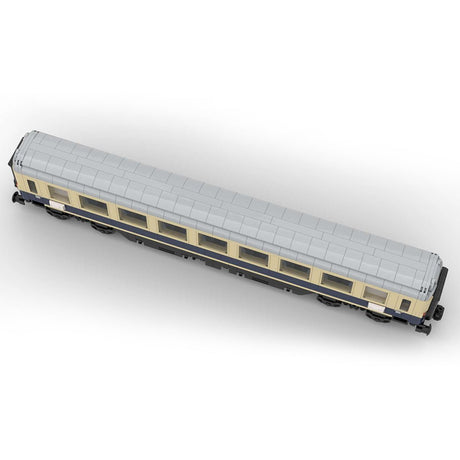 MOC - 99252 6wide Static Edition Rheinpfeil 1963 Personenwagen 1. Klasse ohne bedruckte Bauteile und Blockfiguren - LesDiy - Klemmbausteine