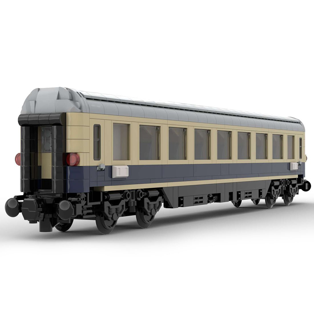 MOC - 99252 6wide Static Edition Rheinpfeil 1963 Personenwagen 1. Klasse ohne bedruckte Bauteile und Blockfiguren - LesDiy - Klemmbausteine