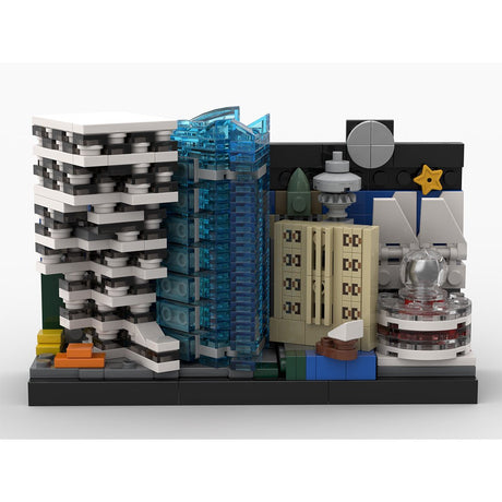 MOC - 99681 Vancouver Skyline Postcard Klemmbausteine - LesDiy - Klemmbausteine