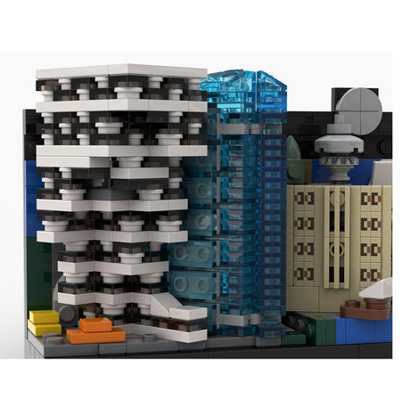 MOC - 99681 Vancouver Skyline Postcard Klemmbausteine - LesDiy - Klemmbausteine