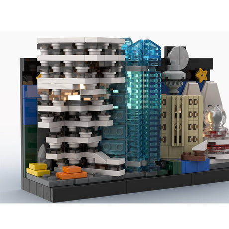 MOC - 99681 Vancouver Skyline Postcard Klemmbausteine - LesDiy - Klemmbausteine