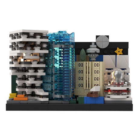 MOC - 99681 Vancouver Skyline Postcard Klemmbausteine - LesDiy - Klemmbausteine