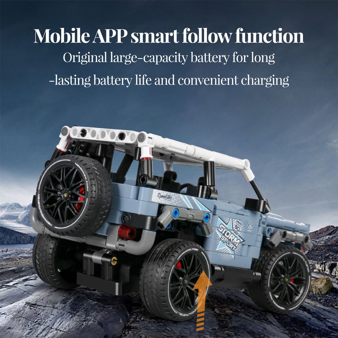 MOC DIY - Montage eines Geländewagen - Supersportwagens Klemmbausteine - LesDiy - Klemmbausteine