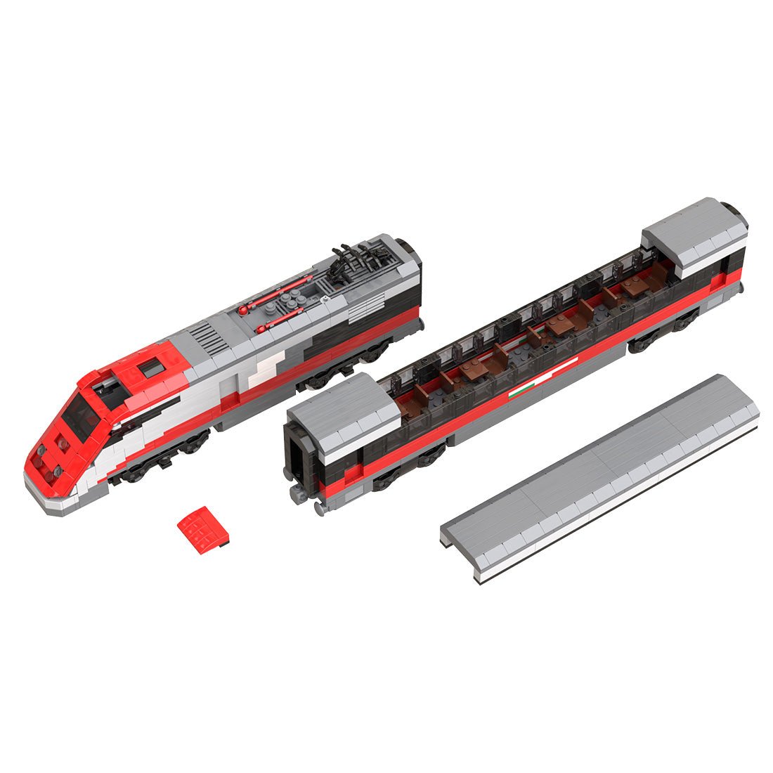 MOC ETR 500 Italian Train Klemmbausteine - LesDiy - Klemmbausteine