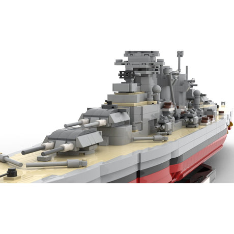 MOC Friedrich der Große Militärisches Seeschlachtschiff klemmbausteine - Scale 1:300 - LesDiy - Klemmbausteine