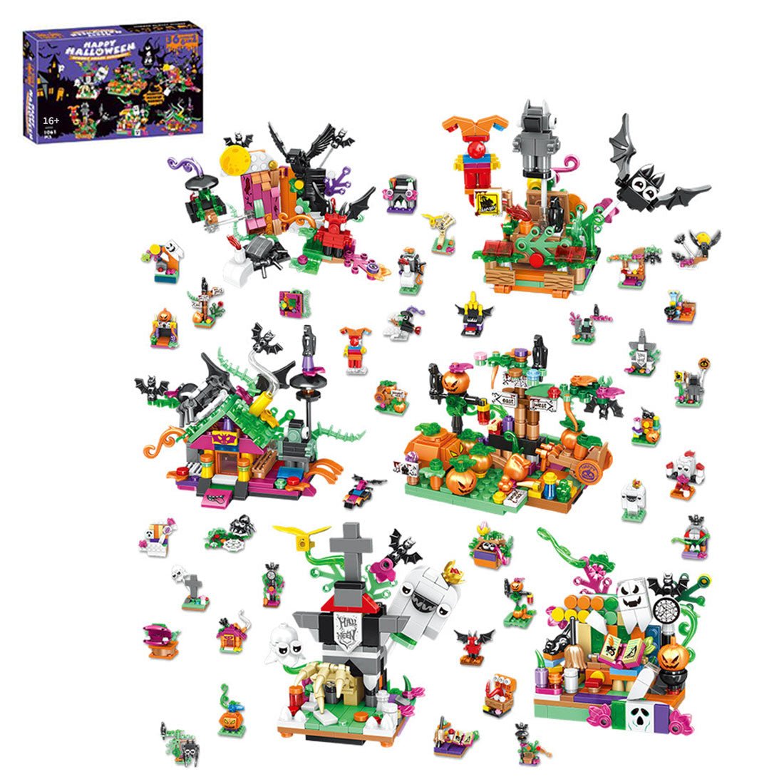 MOC Halloween 36 - in - 1 Countdown Calendar Surprise Box Klemmbausteine - LesDiy - Klemmbausteine