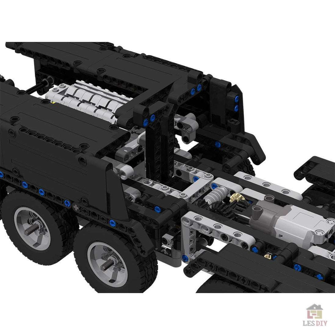 MOC LTM1750 - 9.1 All - Road - RC - Kran mit 12 Motoren Klemmbausteine - LesDiy - Klemmbausteine