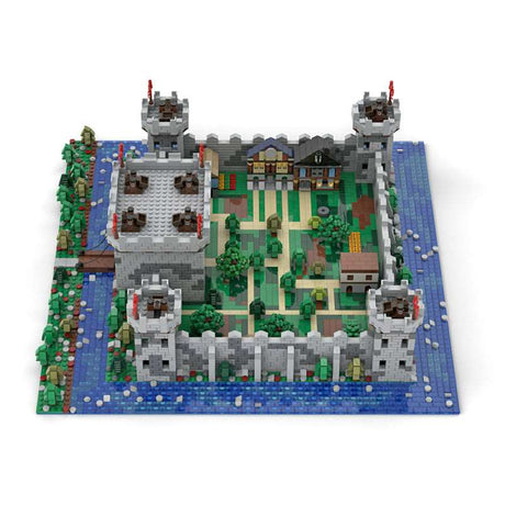 MOC Microscale Diorama Castle Village - LesDiy - Klemmbausteine