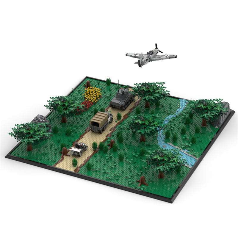 MOC Militär Szene - Waldmarsch - LesDiy - Klemmbausteine