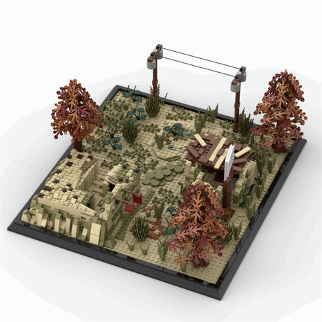 MOC Militär Szene - Wüsten Schlachtfeld - LesDiy - Klemmbausteine