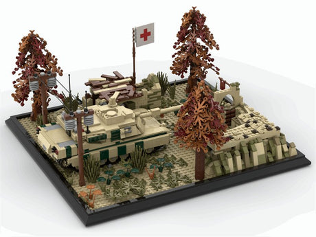 MOC Militär Szene - Wüsten Schlachtfeld - LesDiy - Klemmbausteine