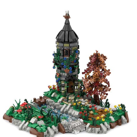 MOC Mittelalterlicher Grauer Turm - LesDiy - Klemmbausteine