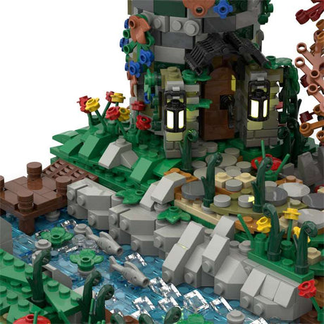 MOC Mittelalterlicher Grauer Turm - LesDiy - Klemmbausteine