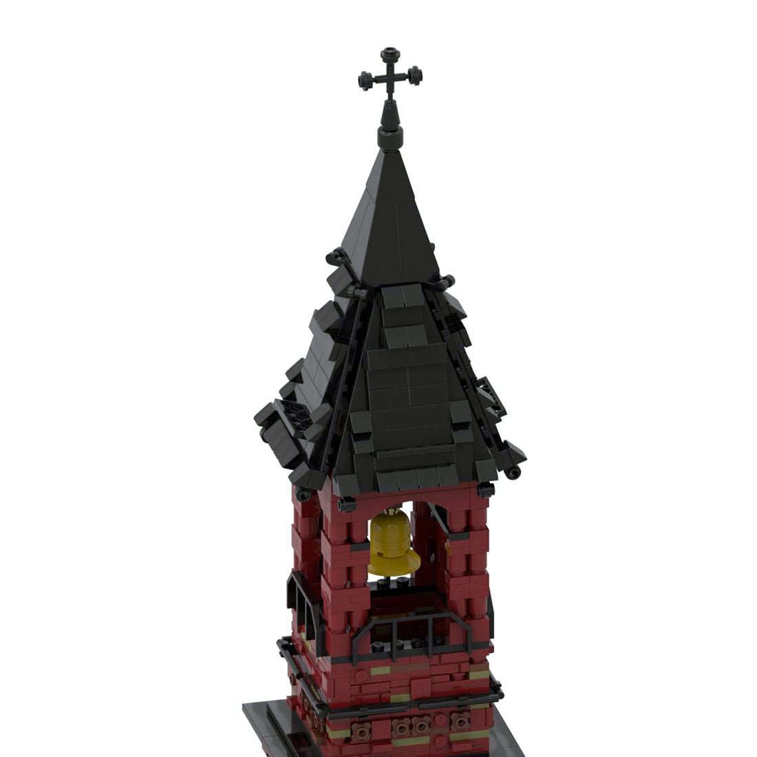 MOC Mittelalterlicher Straßenbild - Uhrturm Klemmbausteine - LesDiy - Klemmbausteine