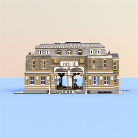 MOC Modular Bahnhof Klemmbausteine - LesDiy - Klemmbausteine