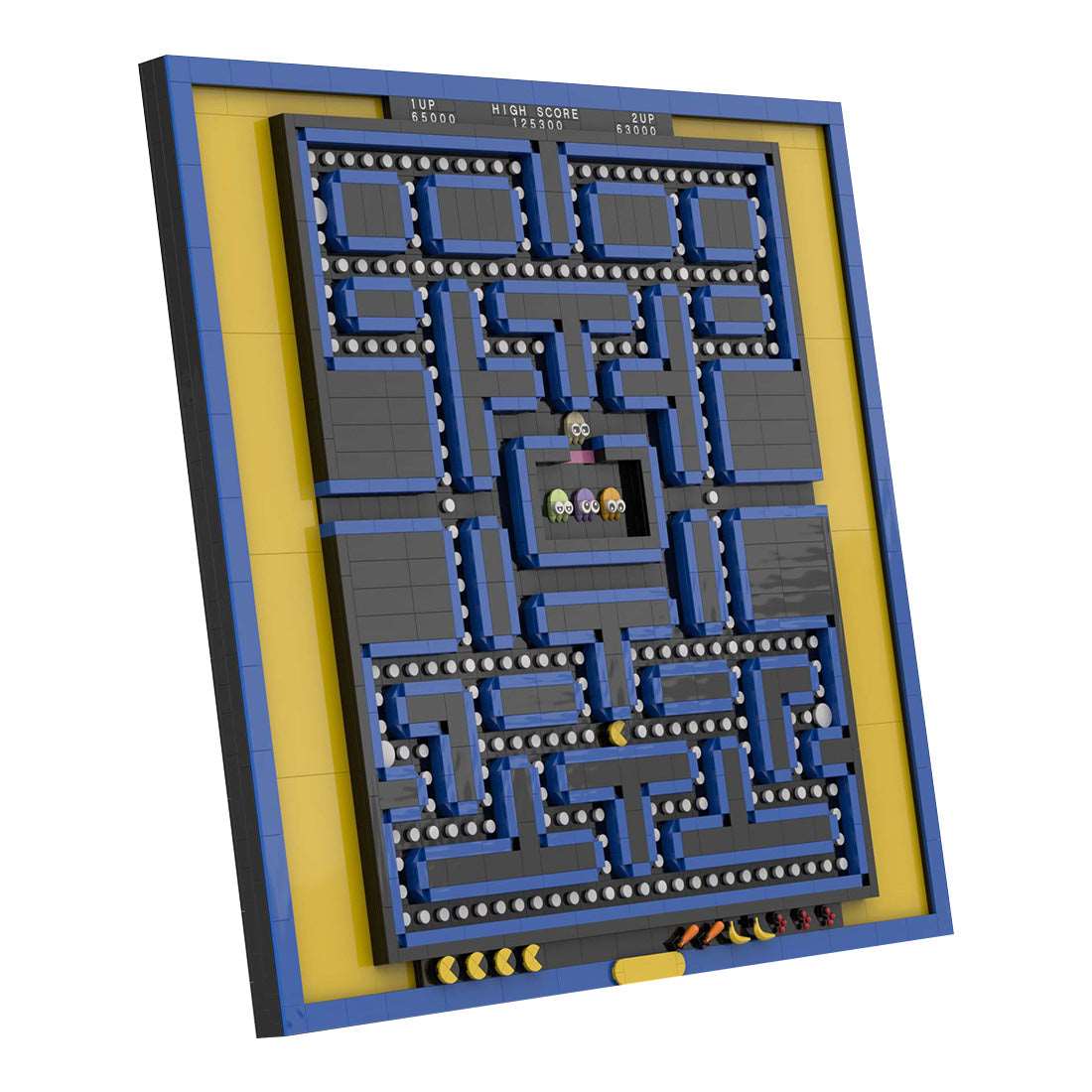 MOC Pac - man3D Labyrinthkarte Klemmbausteine - LesDiy - Klemmbausteine